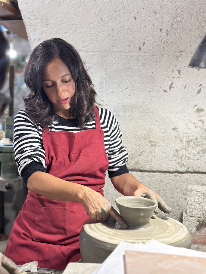 Hands-on ceramic making with local artisans in Grottaglie, Puglia.