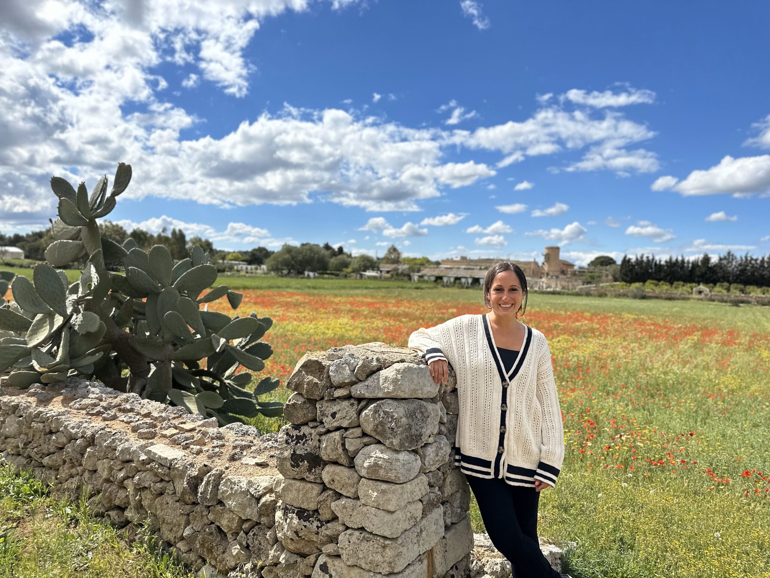Luxury travel advisor Angela Isherwood exploring Puglia, Italy—one of 2025’s top emerging destinations